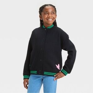 WICKED X DEFY GRAVITY BOMBER JACKET - BLACK SIZE XS (NEW WITH TAGS)